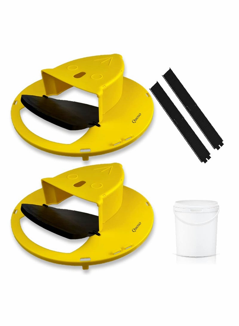 Clamshell Mousetrap, Sliding Bucket Lid Flip and Sliding Bucket Lid Mousetrap Indoor and Outdoor Auto Reset Flip Lid Mousetrap Mousetrap Reusable Mouse Controlled Mousetrap Automatic Reset Balance