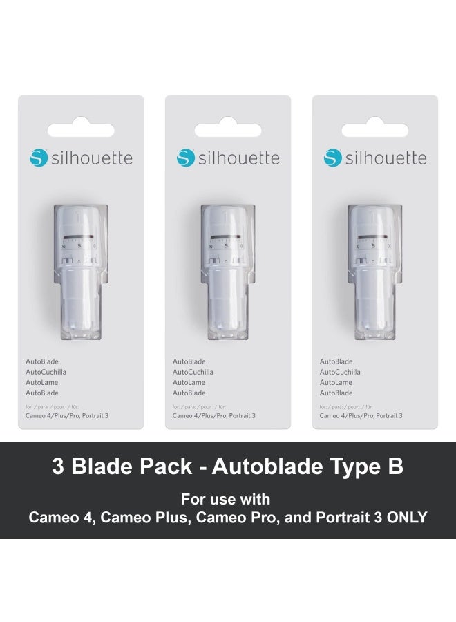 Silhouette America  Auto Blade 2 For Use With Cameo 4 -Pack Of 3 Blades