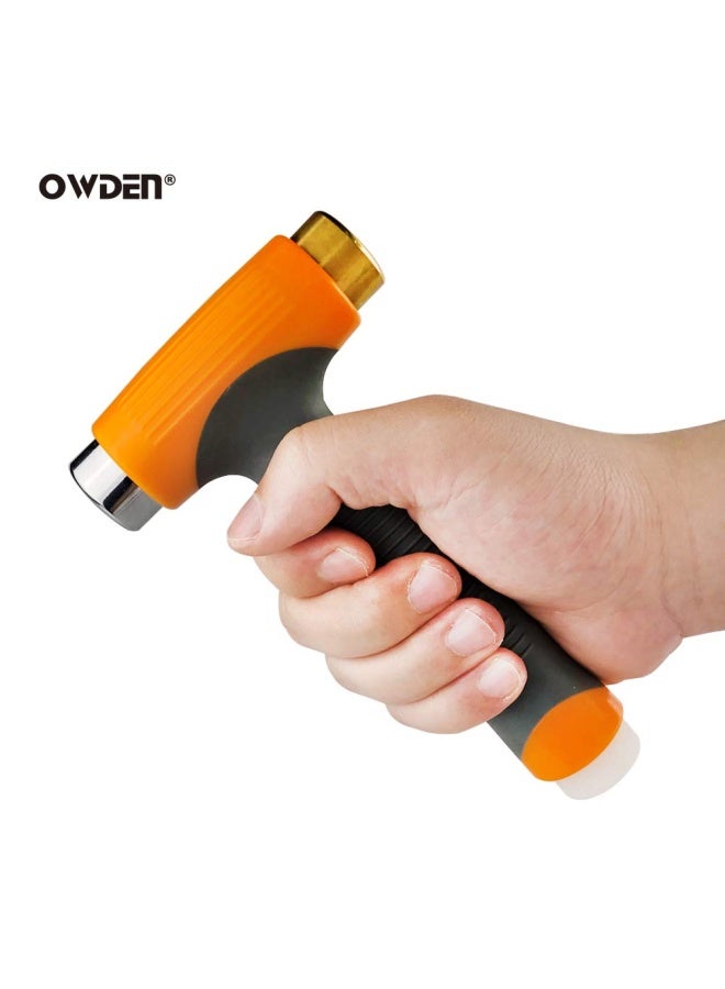 OWDEN Professional Jewelry metal stamps hammer with 2 replace hammer heads No-Rebound steel bench block set Jewelry stamping working tools Metal letter punch for brass aluminium copper leather marks.