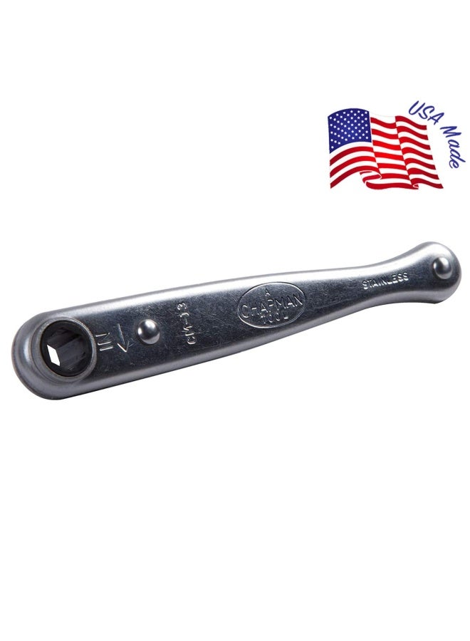 Mfg Cm 13 Mini Ratchet 1 4 Drive Usa Made Stainless Steel Ratchet With 20 Tooth Gear And 18 Degree Working Arc