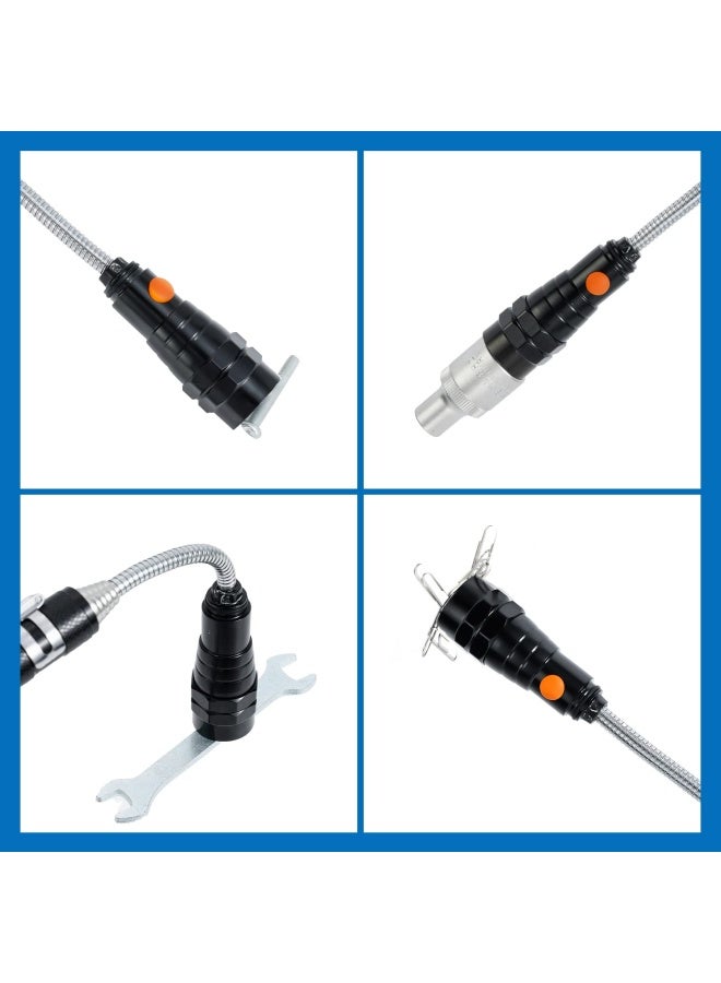 Vibelite  Extendable Magnetic Flashlight With Telescoping Magnet Pickup Tool-Cool Gadgets Gifts Idea And Fathers Day Dad Gifts For Men Husband Dad Father Mechanic Tech Handyman Him Women