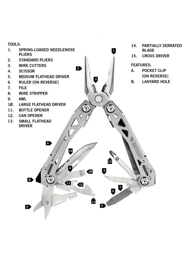 Suspension-Nxt Multi-Tool With Pocket Clip 30-001364