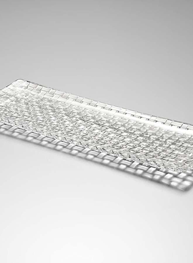 Bossa Nova Rectangular Platter Clear 43.1 x 16.1cm