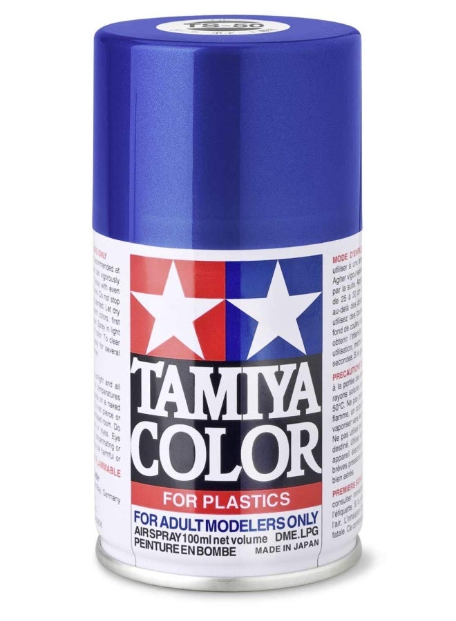 Tamiya 85050 Spray Lacquer Ts50 Blue Mica 3 Oz