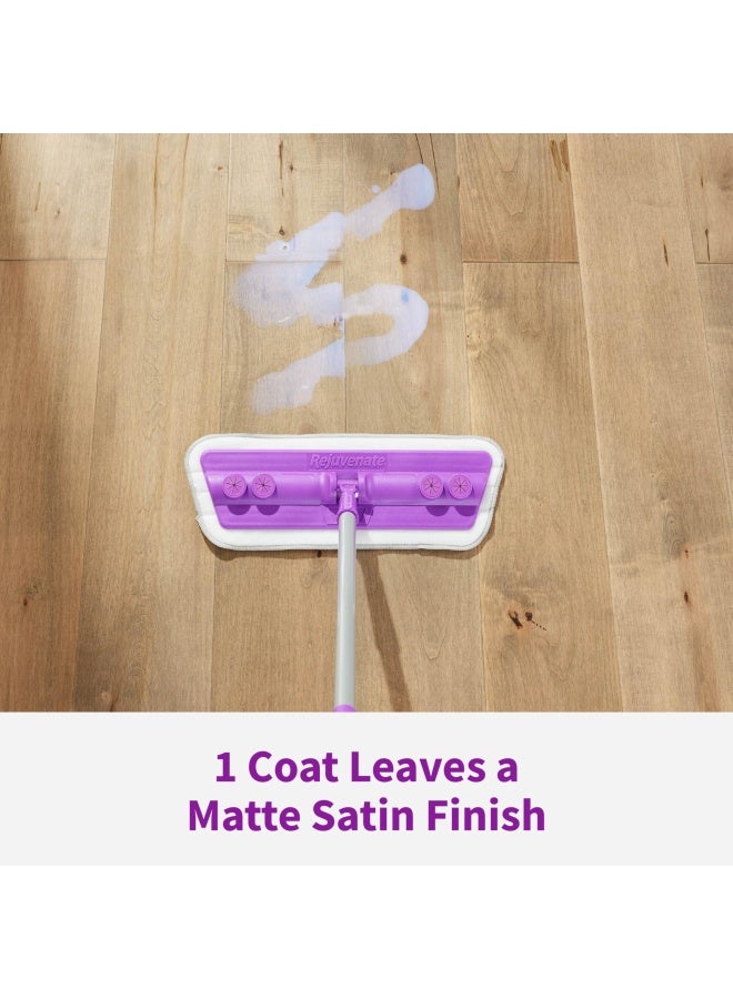 Rejuvenate Professional Wood Floor Restorer and Polish with Durable Finish Easy Mop On Application Satin Finish 32oz