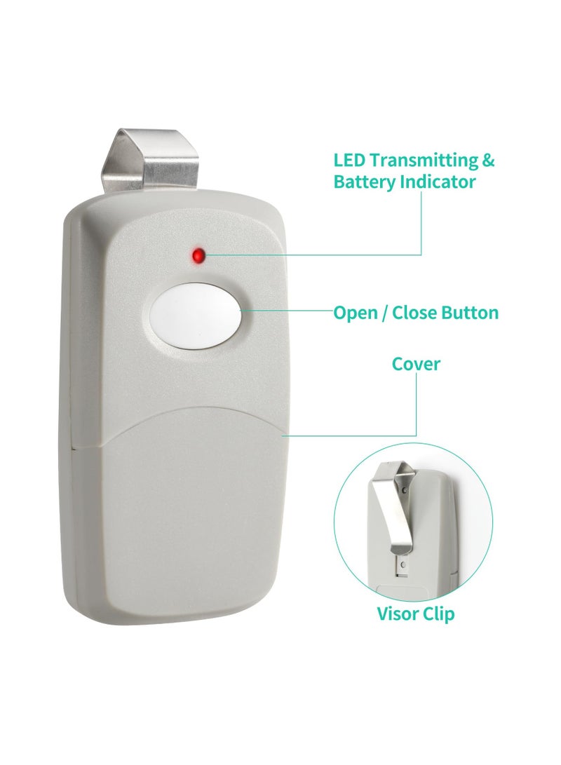 Replacement for Multicode Linear 3089 Garage Gate Door Opener Remote Transmitter,308911,MCS308911,10 dip Switch 300mhz,Grey