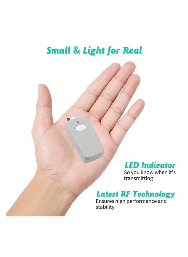 Replacement for Multicode Linear 3089 Garage Gate Door Opener Remote Transmitter,308911,MCS308911,10 dip Switch 300mhz,Grey