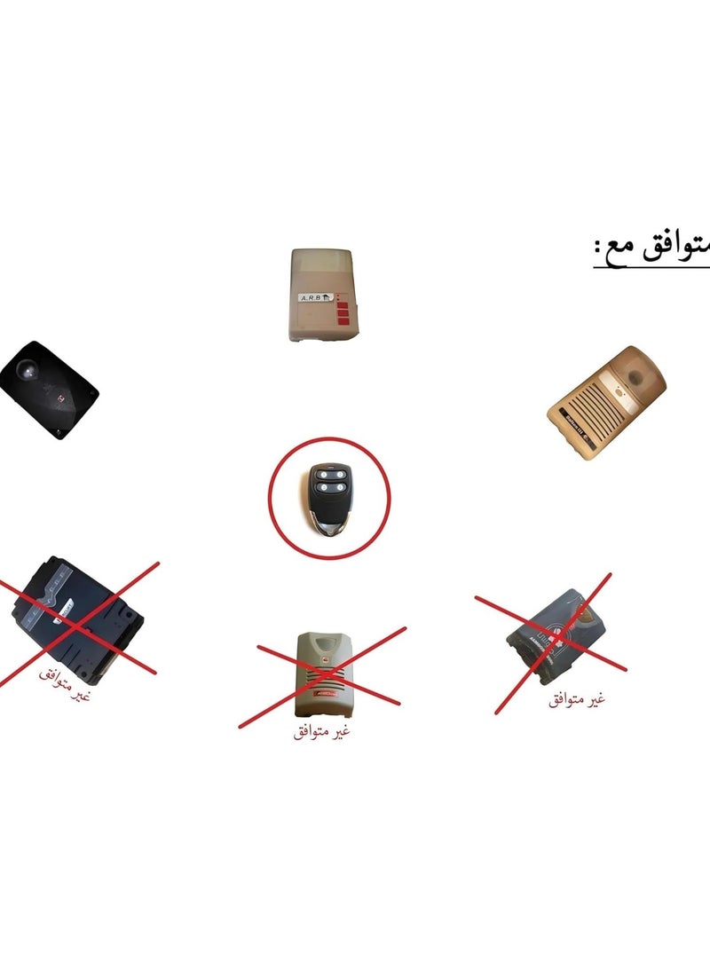 Anfal Dalton 3 Garage Roll Door Remote Control 433.92 Mhz