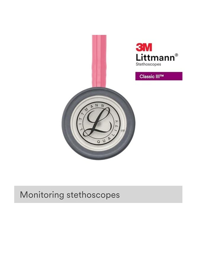 3M™ Littmann® Classic III™ Stethoscope, Black Edition Chestpiece, Black Tube, 27 inch, 5633