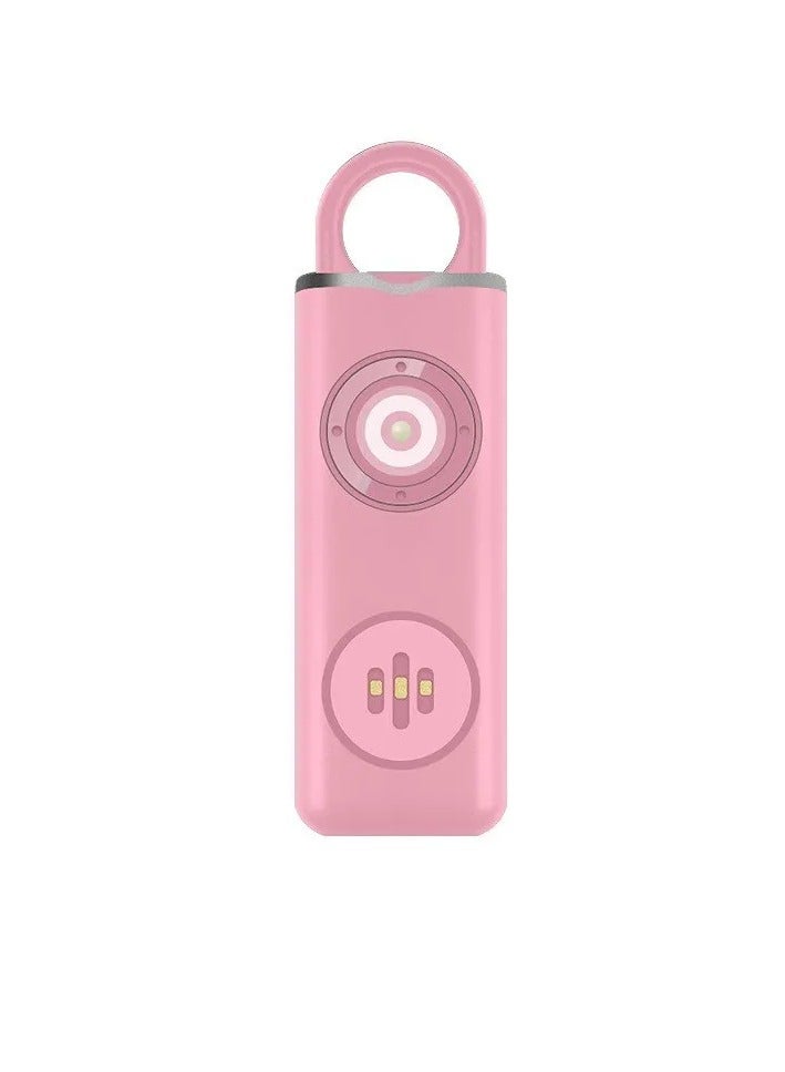 Personal Safety Siren For Women, 130 dB Loud Siren Emergency Security Alarm, Anti Robbery Safe Sound Personal Alarm, Security Siren With Strobe And Key Chain For Women, Children, Elderly, (1pc, Pink)