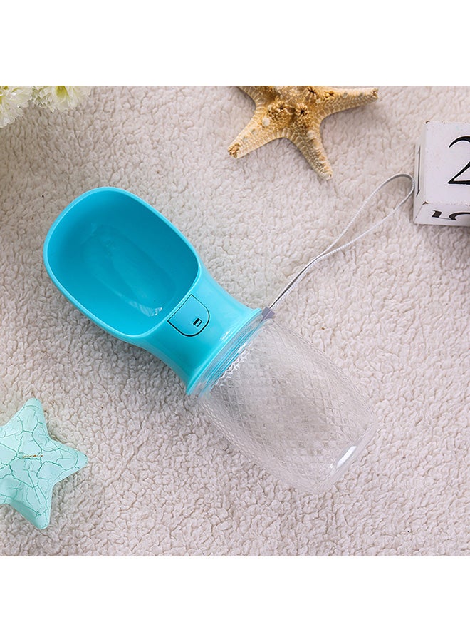 Travel Pet Water Bottle Blue/Clear 200grams