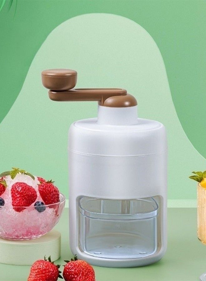 Hand-held manual ice crusher machine, for easier use.