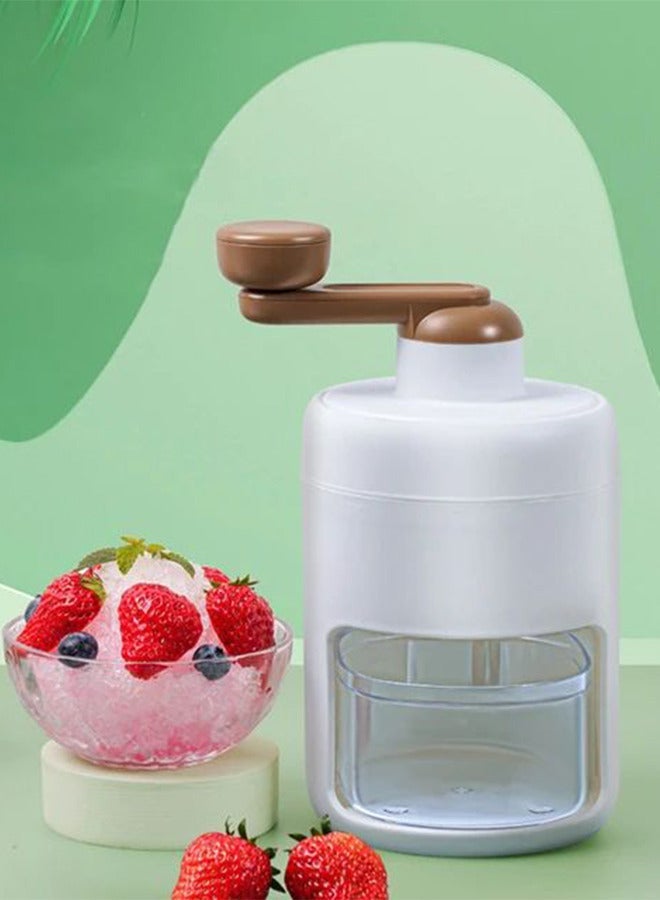 Hand-held manual ice crusher machine, for easier use.