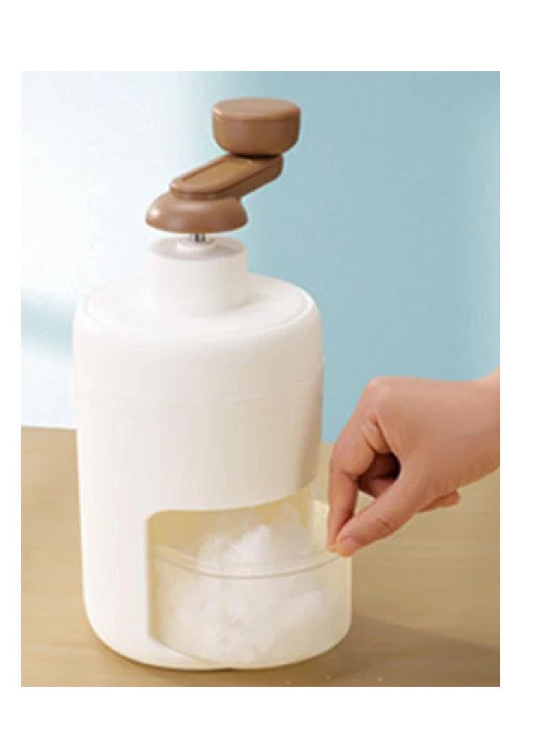 Hand-held manual ice crusher machine, for easier use.