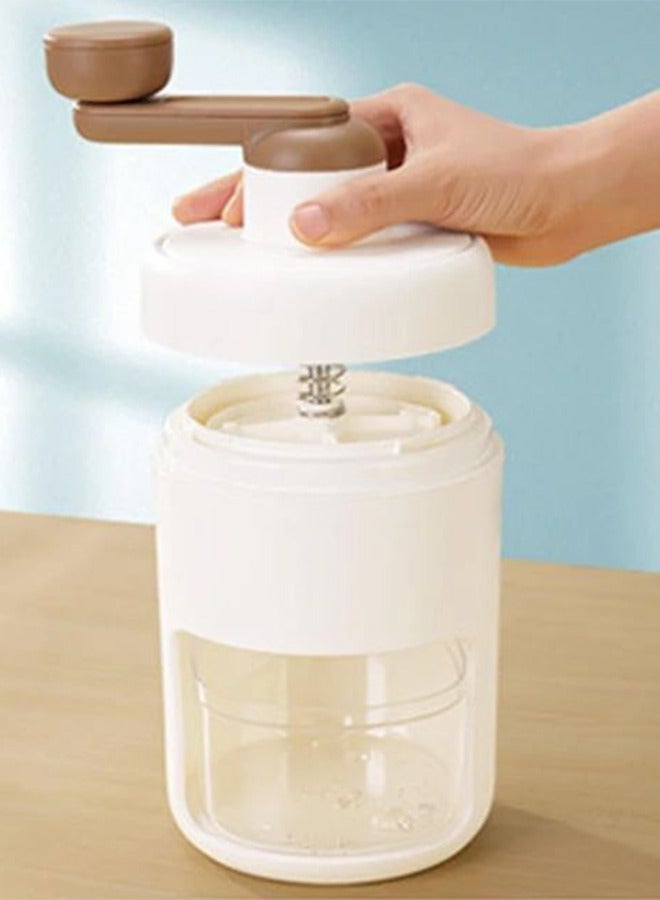 Hand-held manual ice crusher machine, for easier use.