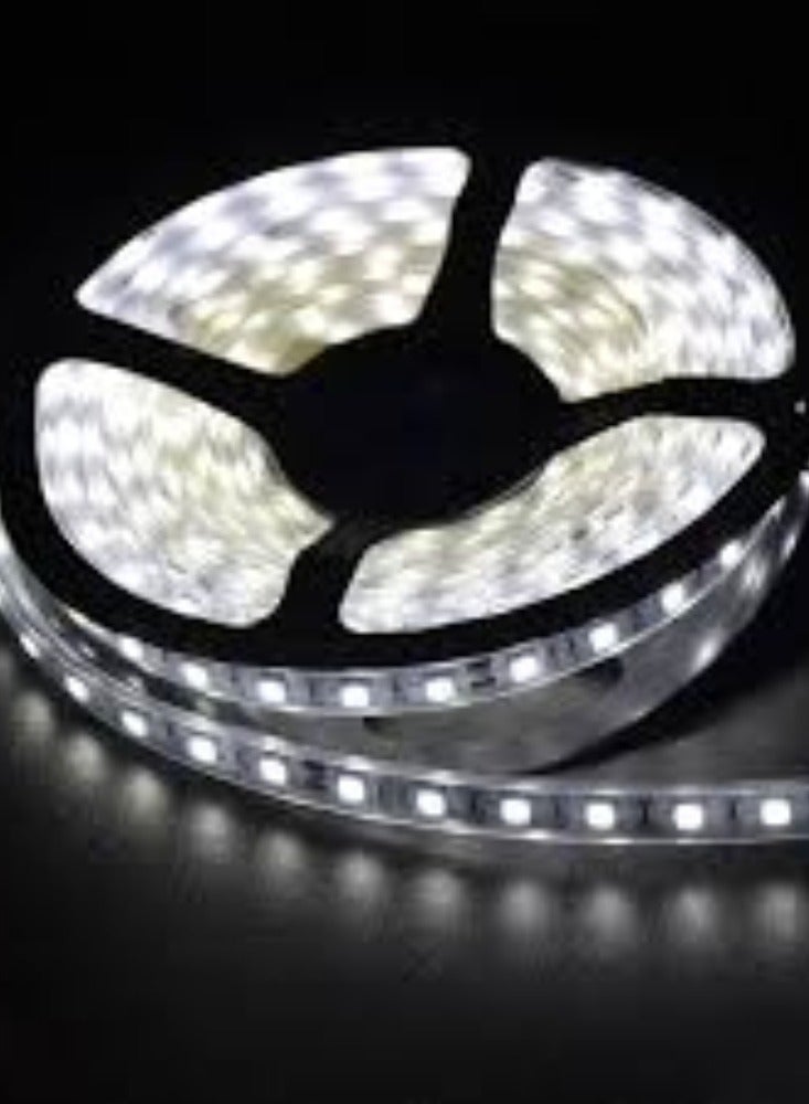 KNP 5m LED Strip Lights in Daylight (Cool White) offer versatile lighting solutions designed to provide bright, crisp, and energizing illumination for indoor spaces.