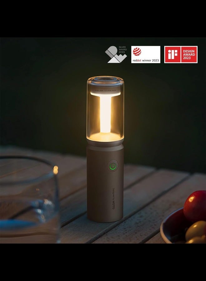 Outdoor Camping Flashlight Rechargeable, 3-in1 Camping Lantern 3200mAh, IP66 Water Resistant Camping Lamp Tent Lights with Hook, LED Flashlight for Camping, Outdoor, Emergency