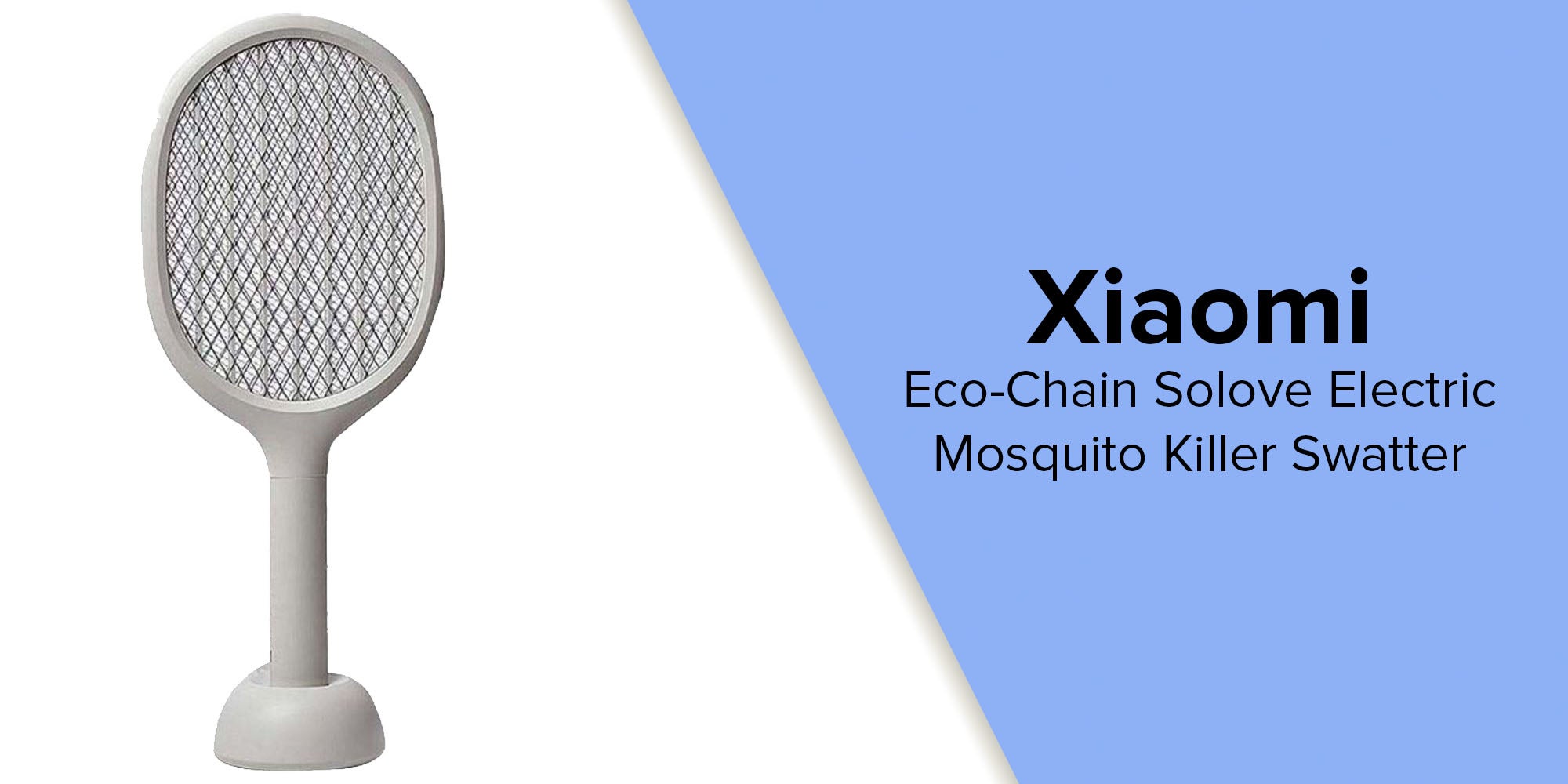 Eco-Chain Solove Electric Mosquito Killer Swatter Grey 515 x 54mm