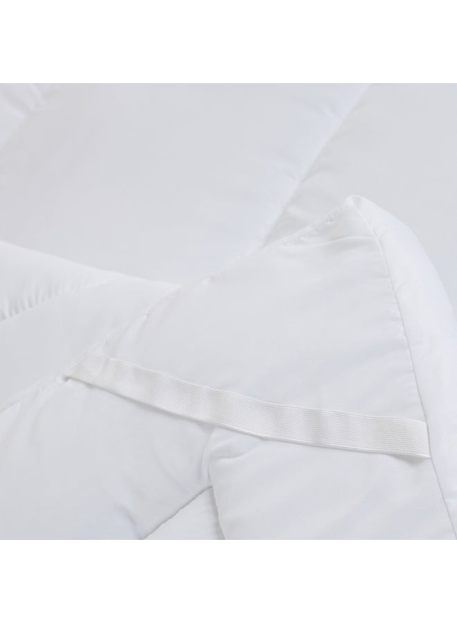 Hilton Super King Mattress Topper Polyester White 200x200cm