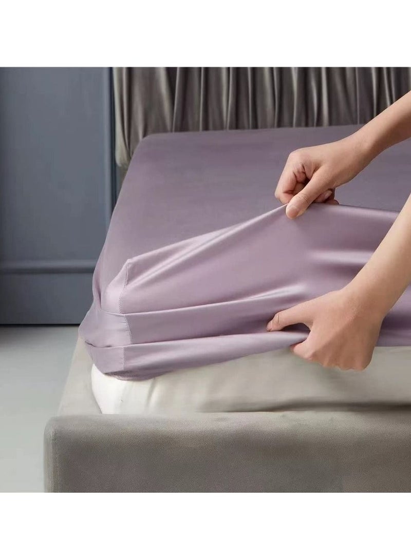 100% Tencel Lyocell Bed Sheets Set 4PC, Flat Sheet,1 Fitted Sheet, 2 Pillowcases