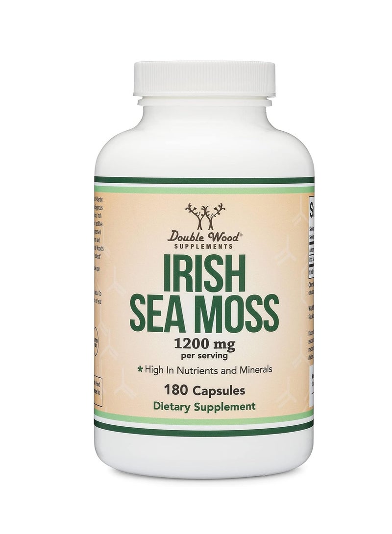 Irish Moss Extract Supplement 600mg 180 Capsules