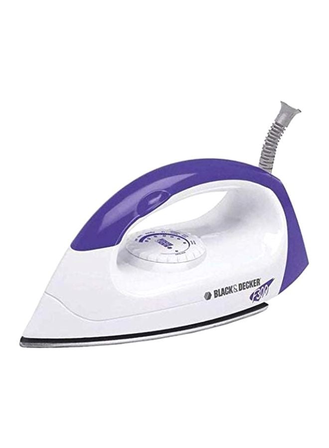 Dry Iron With Aluminum Base 1000W f300 Purple/White