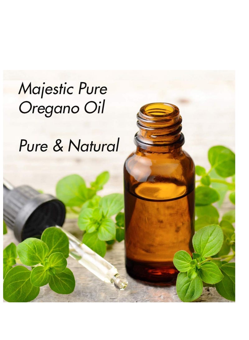 MAJESTIC PURE Oregano Essential Oil | 100% Pure and Natural Oregano Oil | Premium Grade Essential Oils for Hair Care, Home Diffusers, Skin, Aromatherapy, Massage and Humidifiers | 4 Fl Oz