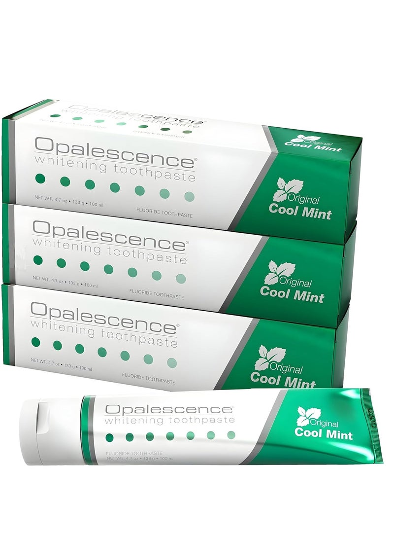 Opalescence Whitening Toothpaste Original Formula (Pack of 3) - Oral Care, Mint Flavor, Gluten Free - 4.7 Ounce - TP-5166-3