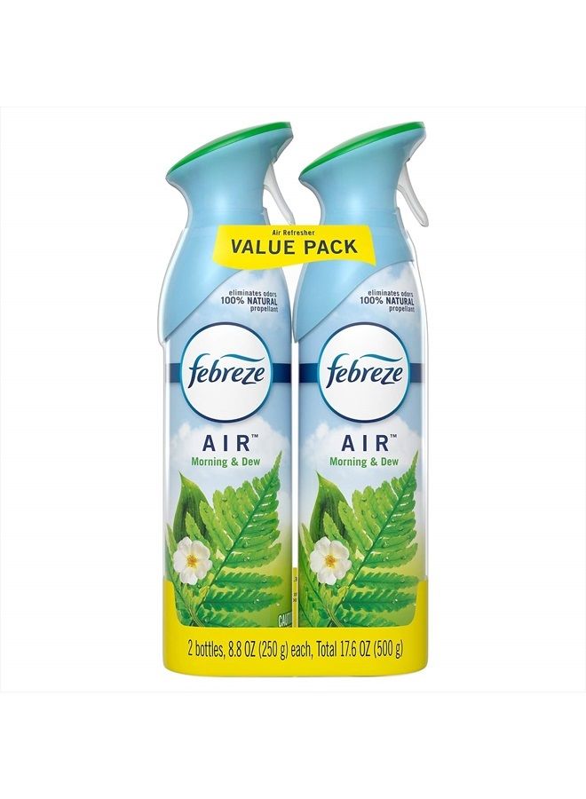 2728770 Febreze AIR Handheld Aerosols Morning & Dew 8.8 oz. 2/Pack (73041)