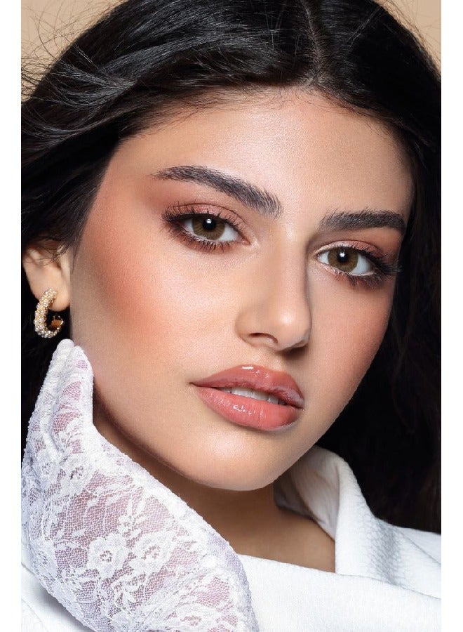 Diamond Diamond Brown 3 Months Disposable Colored Contact Lenses Unisex Cosmetic Contact Lenses