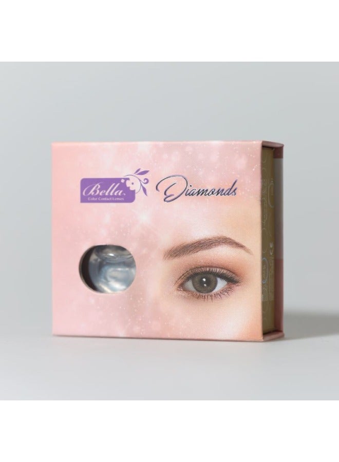 Diamond Diamond Brown 3 Months Disposable Colored Contact Lenses Unisex Cosmetic Contact Lenses