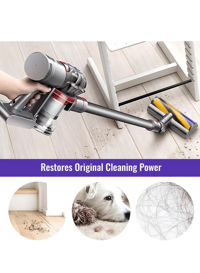 Soft Roller Brush Replacement for Dyson V8 Slim, V10 Slim, V12 Detect Slim, and V15 Detect Slim - Vacuum Cleaner Head Brushroll Attachment (Part No. 971634-01)