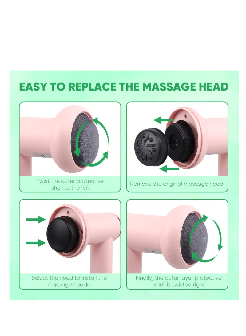 Powerful Deep Rolling Massager, 5 in 1 Body Sculpting Machine, Cordless Body Cellulite Remover, Fatigue Relief Massager, Customizable Speed Settings, for Belly, Waist, Arm, Hip and Leg Fat