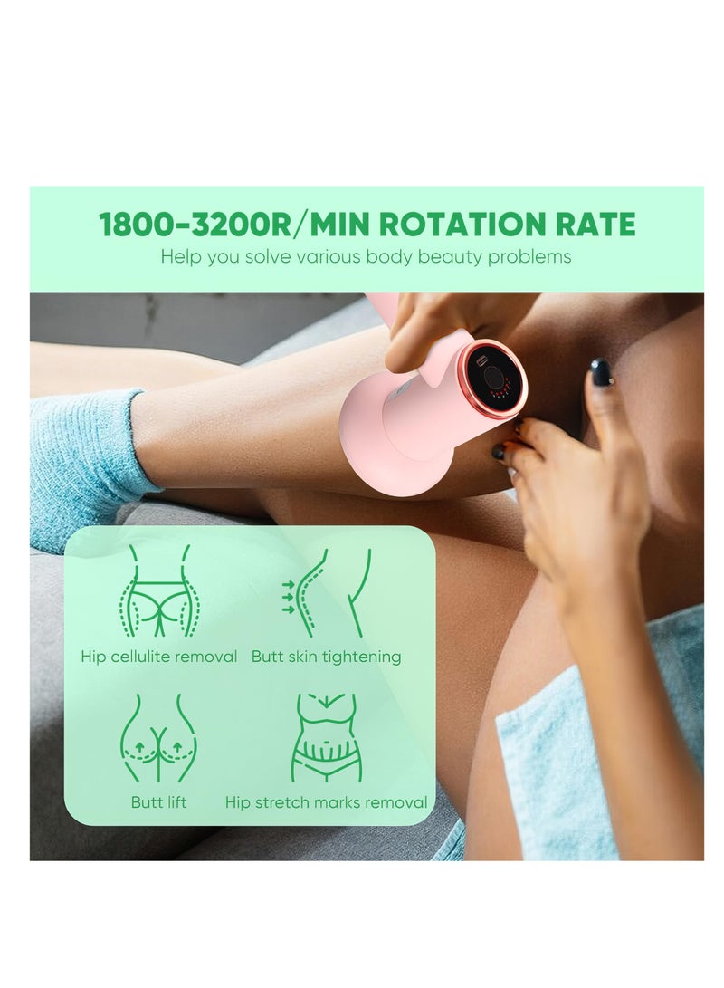 Powerful Deep Rolling Massager, 5 in 1 Body Sculpting Machine, Cordless Body Cellulite Remover, Fatigue Relief Massager, Customizable Speed Settings, for Belly, Waist, Arm, Hip and Leg Fat