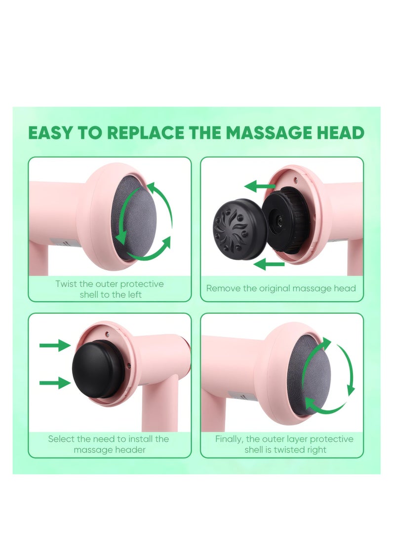 Powerful Deep Rolling Massager, 5 in 1 Body Sculpting Machine, Cordless Body Cellulite Remover, Fatigue Relief Massager, Customizable Speed Settings, for Belly, Waist, Arm, Hip and Leg Fat