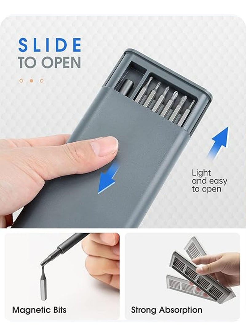 25-in-1 Precision Screwdriver Set, Professional Small Screwdriver Set with Case, Magnetic Mini Screwdriver Set Mini Repair Tool Kit for Phone, Electronics, PC, Watch, Game Console, Eyeglass