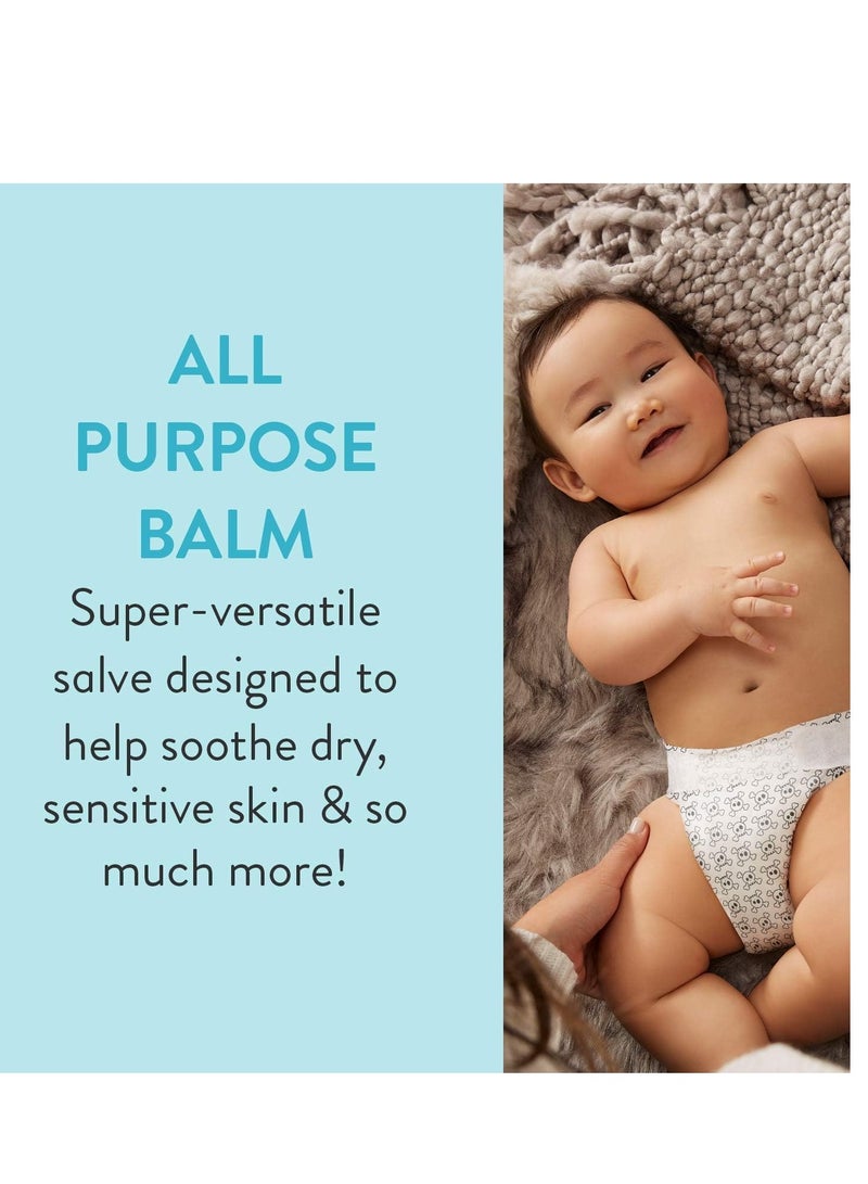 The Honest Company Organic All Purpose Balm | Gentle for Baby | Soothes + Moisturizes | Plant-Based + Hypoallergenic | 3.4 oz