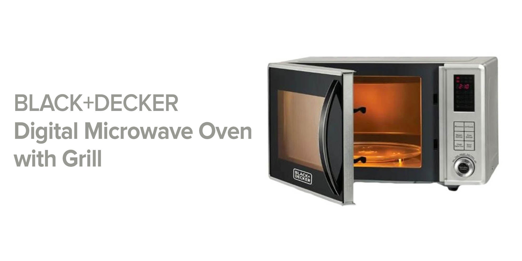 Digital Microwave Oven With Grill 800W 23 L MZ2310PG-B5 Silver/Black
