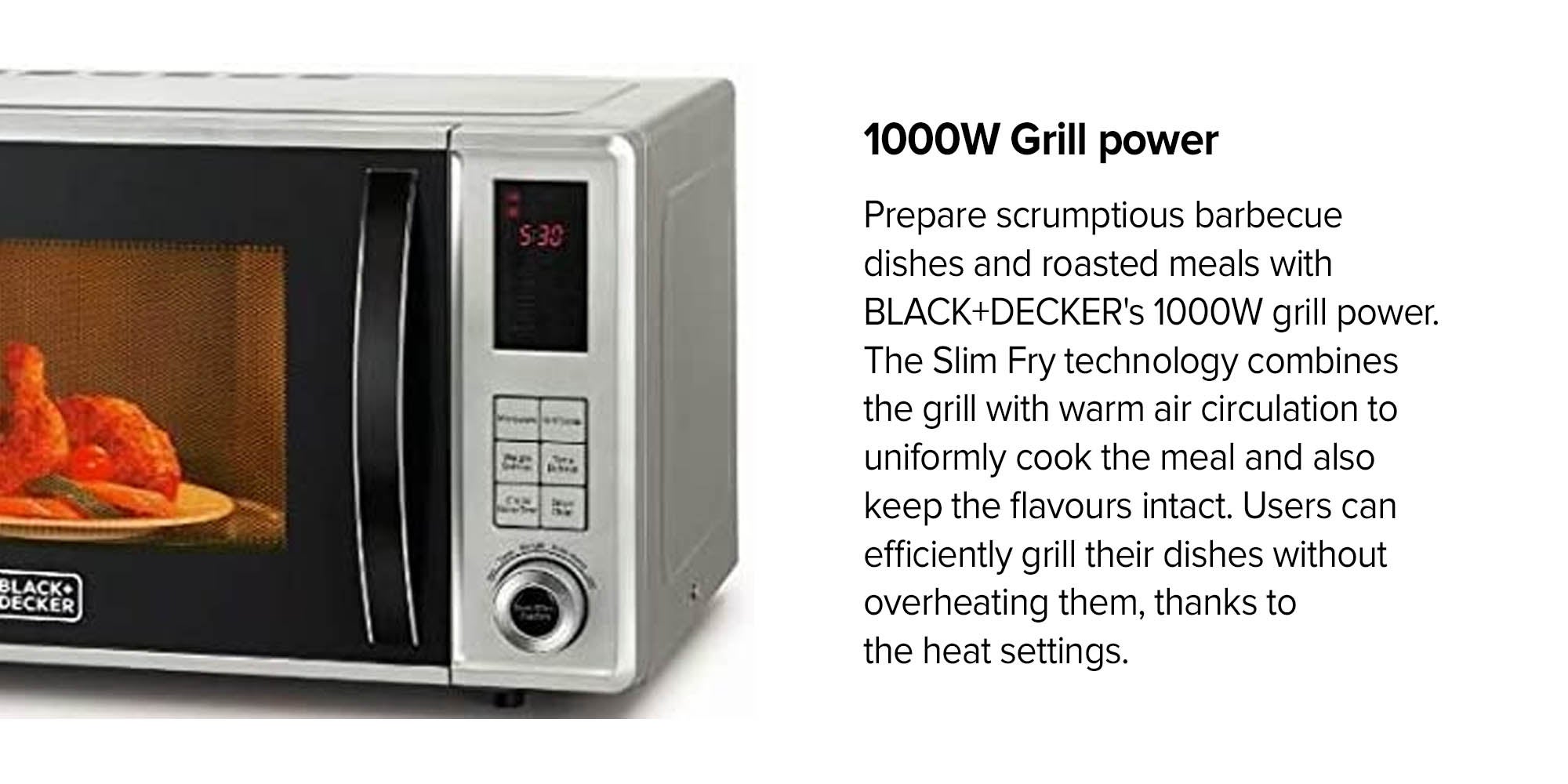 Digital Microwave Oven With Grill 800W 23 L MZ2310PG-B5 Silver/Black
