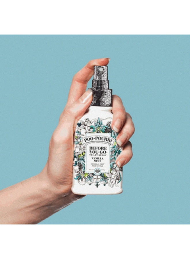 Poo Pourri Before You Go Toilet Spray 4 Oz Bottle Vanilla Mint Scent