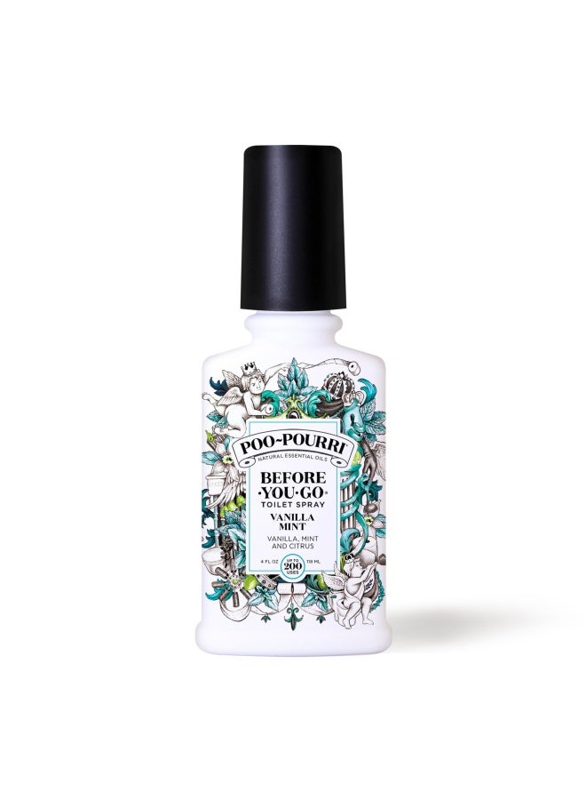 Poo Pourri Before You Go Toilet Spray 4 Oz Bottle Vanilla Mint Scent