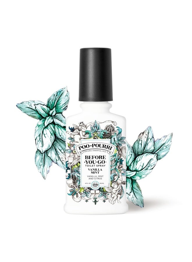 Poo Pourri Before You Go Toilet Spray 4 Oz Bottle Vanilla Mint Scent