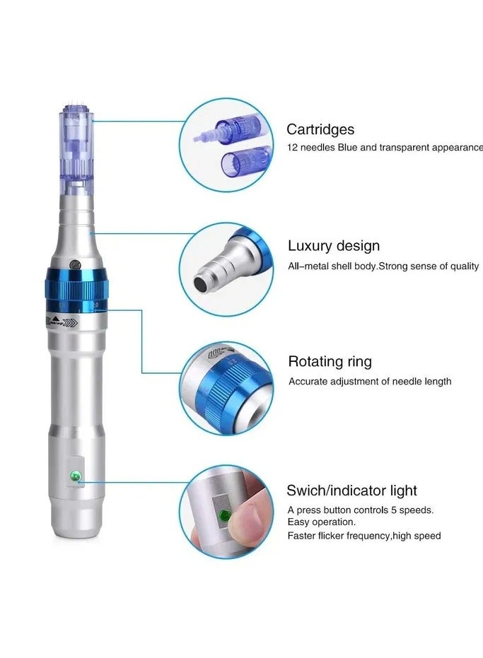 Dr. Pen A6 Professional Micro Needling Pen – Wireless Derma Pen for Skin Care and Hair Restoration