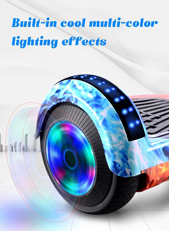 Kid Smart Scooter - Hoverboard - Two-Wheel Self Balancing - Electric Scooter with Light and Bluetooth Speaker - 7 inch - Children Gift - Sport Toy