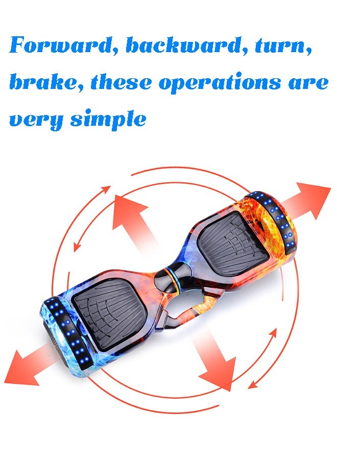 Kid Smart Scooter - Hoverboard - Two-Wheel Self Balancing - Electric Scooter with Light and Bluetooth Speaker - 7 inch - Children Gift - Sport Toy