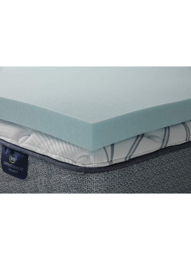 Thermagel Memory Foam Mattress Topper  King  Blue