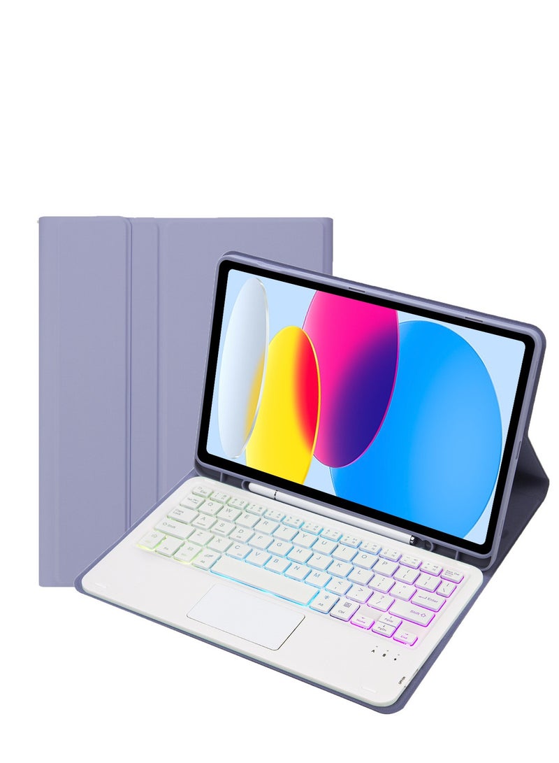 Touchpad Arabic and English Keyboard Case for i Pad 10th Generation Case (10.9