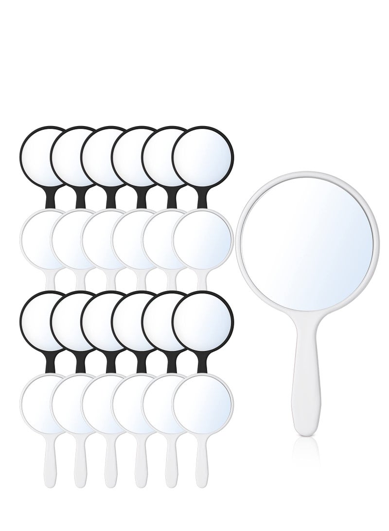 25 Pcs Handheld Mirror with Handle Bulk, 3.94