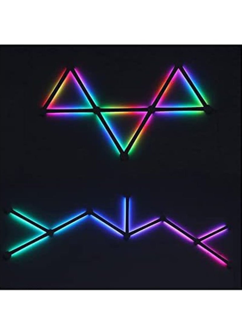 WiFi LED Wall Lights Color Dimmable Smart Music Sync Rhythm APP Intelligent Control RGB Atmosphere Light Black