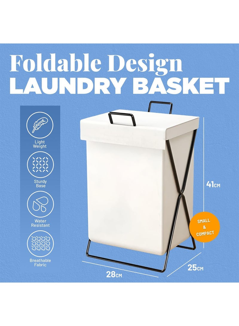 Laundry Basket Clothes Storage Box Dust and Waterproof Stylish Foldable Portable Large Capacity Laundry Bag